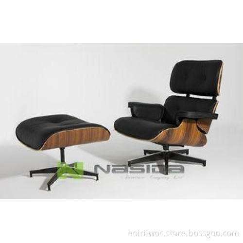 Luxury Plywood Charles Eames Lounge Chair & Ottoman for Hom